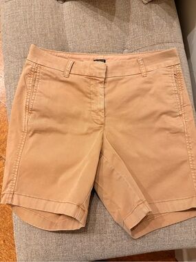J. Crew Women's Tan Chino Bermuda Shorts